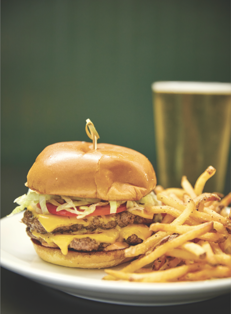 Hamburger from Welsh's Midtown Tavern